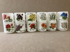 Conjunto completo de 12 canecas de vidro leitoso vintage Brockway anos 70 flor do mês comprar usado  Enviando para Brazil