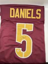 Camiseta firmada por Jayden Daniels #5 Washington Commanders certificado de autenticidad ACA ganador de LSU HEISMAN segunda mano  Embacar hacia Argentina