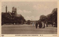 ENTRADA, ALEXANDRA PARK, MANCHESTER, RPPC ANTIGO 1d DUE (ref6059/W9), usado comprar usado  Enviando para Brazil