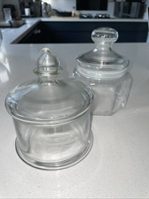 Glass jars trinket for sale  BROMSGROVE