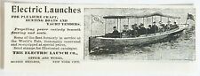 1895 electric launch for sale  Dulac