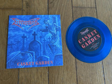 DISMEMBER -casket garden 1ST PRESS BLUE TOP COPY 7'' death metal cannibal corpse comprar usado  Enviando para Brazil