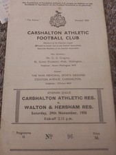 Carshalton reserves walton for sale  EASTBOURNE
