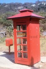 #SL11-n Foto Slide Antiga 35mm - Cabine Telefônica Vermelha 1974 comprar usado  Enviando para Brazil