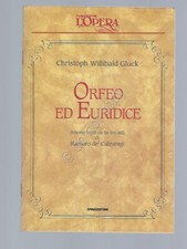 Orfeo eurinice gluck usato  Milano