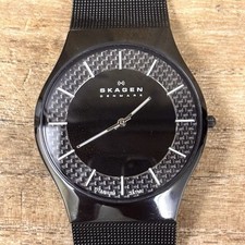 Relógio masculino Skagen quartzo analógico usado Dinamarca titânio vintage 135815984, usado comprar usado  Enviando para Brazil