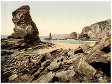 Cornwall. bedruthan steps usato  Spedire a Italy