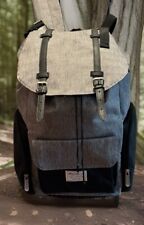 Mochila Eddie Bauer Adventure tweed cinza preta alças ajustáveis bolsos isolados nova, usado comprar usado  Enviando para Brazil