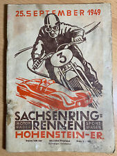 Rennprogramm sachsenring 1949 gebraucht kaufen  Freital