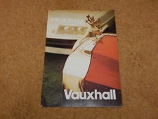 Vauxhall range brochure for sale  STOURPORT-ON-SEVERN