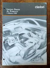 Brochure clarion 1989 usato  Volpeglino