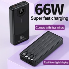 500000mAh Power Bank 66W 4USB Szybka ładowarka Zewnętrzna bateria Ładowarka Telefon komórkowy na sprzedaż  Wysyłka do Poland