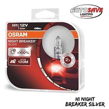Lâmpadas de farol de carro OSRAM Night Breaker prata H1 64150NBS-HCB duplo (2 lâmpadas) comprar usado  Enviando para Brazil