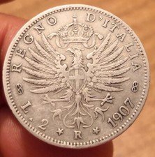 Moneta lire 1907 usato  Olbia