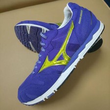 Tênis de corrida Mizuno WAVE KUDOS RW-1 roxo x amarelo 27cm US9 usado comprar usado  Enviando para Brazil