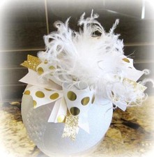 Tiara Gold Over the Top, Gold Hair Bow, Gold Hairbow Cake smash Bow Cakesmash, usado comprar usado  Enviando para Brazil
