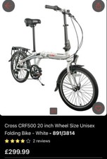 Cross crf500 folding for sale  HALIFAX