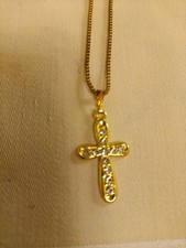 Kette halskette kreuz gebraucht kaufen  Ochsenhausen