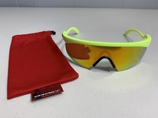 2005 Oakley lâmina de barbear stretchline amarelo neon com lente Fire Iridium comprar usado  Enviando para Brazil