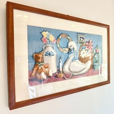 Vintage framed needlepoint for sale  Farmington