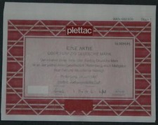 10 X plettac Aktiengesellschaft 1993 50 DM na sprzedaż  Wysyłka do Poland