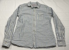 Camisa de canoa Guideboat Company premium Seersucker botão manga comprida M EUA comprar usado  Enviando para Brazil