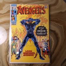 Avengers #87 (1971) 7.0 F/VF - KEY T'Challa Origin / Capa icônica John Buscema comprar usado  Enviando para Brazil