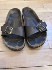 Sandália Birkenstock Madrid marrom tamanho 38. 245. Chinelos de couro comprar usado  Enviando para Brazil