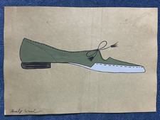 ANDY WARHOL desenho e pintura em papel antigo assinado carimbado vintage, usado comprar usado  Enviando para Brazil