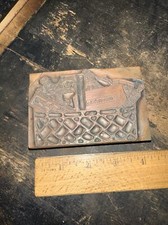 Vintage printing block for sale  Fitzwilliam