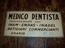 Targa vinage dentista usato  Rignano sull'Arno