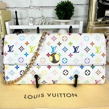 Usado, Louis Vuitton X Murakami Multicolor Sarah carteira longa tiracolo com corrente comprar usado  Enviando para Brazil