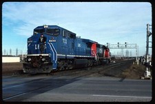 Oryginalna zjeżdżalnia szynowa - LMSX Leasing 733+ Aldershot East ON 12-24-1994, używany na sprzedaż  Wysyłka do Poland