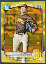 Usado, 2025 Bowman Safira Humberto Cruz 1º Refrator Cromado Dourado /50 Padres comprar usado  Enviando para Brazil