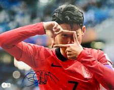 Foto firmada por Son Heung-min Corea del Sur 11x14 Tottenham BAS Beckett testigo segunda mano  Embacar hacia Mexico