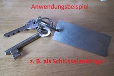 Stück edelstahlschild 80x30x1 gebraucht kaufen  Hanau