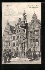 Ansichtskarte Bremen, Roland der Riese, enem jeden dat syne 1909  comprar usado Ansichtskarte Bremen, Roland der Riese, enem jeden dat syne 1909  comprar usado  Enviando para Brazil