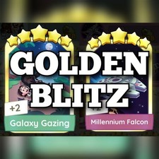 Adesivo Millennium Falcon & Galaxy Gazing Gold - Disponível aqui - Golden Blitz, usado comprar usado  Enviando para Brazil