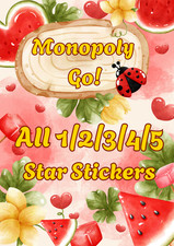 🏵️ 🌻Monopoly.Go 🌻🌻Adesivos☘️Todos 1/2/3/4/5 estrelas🌻Star_Wars🌻☘️ comprar usado  Enviando para Brazil