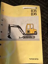 LIVRO MANUAL DE OPERAÇÃO E MANUTENÇÃO DO OPERADOR DE ESCAVADEIRA VOLVO EC35 EC45 comprar usado  Enviando para Brazil