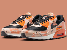 Tênis Nike Air Max 90 pacote camuflado masculino tamanho EUA 8-11 preto laranja casual ✅, usado comprar usado  Enviando para Brazil