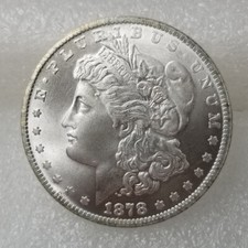 1878 S Morgan dólar de prata $1 BU brilhante, estado não circulado comprar usado  Enviando para Brazil