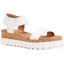 Sandálias femininas Sun + Stone Melanyy plataforma branca 6,5 médias (B,M) BHFO 4409 comprar usado  Enviando para Brazil