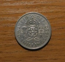 1950 english shilling for sale  WEST MALLING