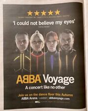 ABBA Voyage Live Show Latest Advert Join Us Newspaper Ad Poster Full Page 14x11” comprar usado  Enviando para Brazil