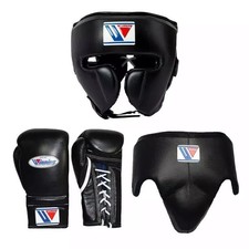 Kit de luvas de boxe vencedoras profissionais para capacete e virilha comprar usado  Enviando para Brazil
