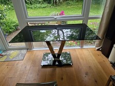 Black glass dining for sale  HOVE