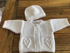machine knitted baby cardigans for sale  NUNEATON