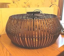 Lámpara de techo colgante de rueda doblada boho de ratán de 5 luces 20" X 8" nueva con caja segunda mano Lámpara de techo colgante de rueda doblada boho de ratán de 5 luces 20" X 8" nueva con caja segunda mano  Embacar hacia Mexico