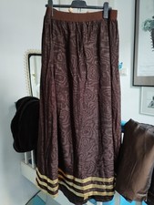 Maxirock abendkleidung braun gebraucht kaufen  Köln